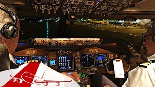 MAXIMUM WEIGHT - BOEING 747-400 MTOW COCKPIT VIEW | AMSTERDAM SCHIPHOL
