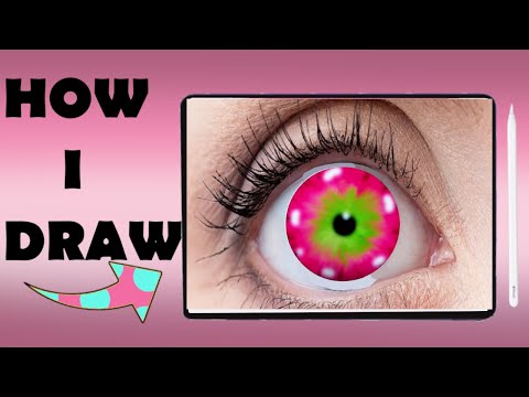 How to draw an Eye (Iris) in Procreate