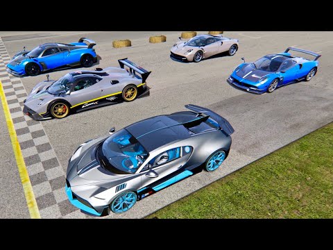 Bugatti Divo vs Pagani Supercars 2019 - Old Monza