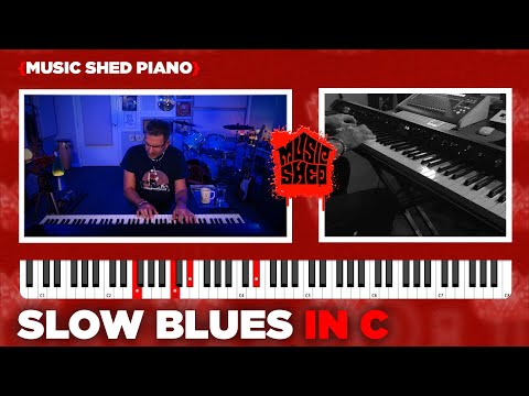 Professional Jazz Musician Improvises Slow Blues in C | MUSIC SHED PIANO EP3