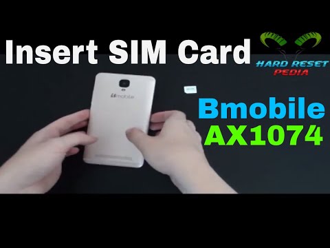 Bmobile AX1074 Insert The SIM Card