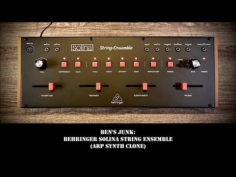 Oddity Archive: Episode 290.8 – Ben’s Junk: Behringer Solina String Ensemble (ARP Synth Clone)
