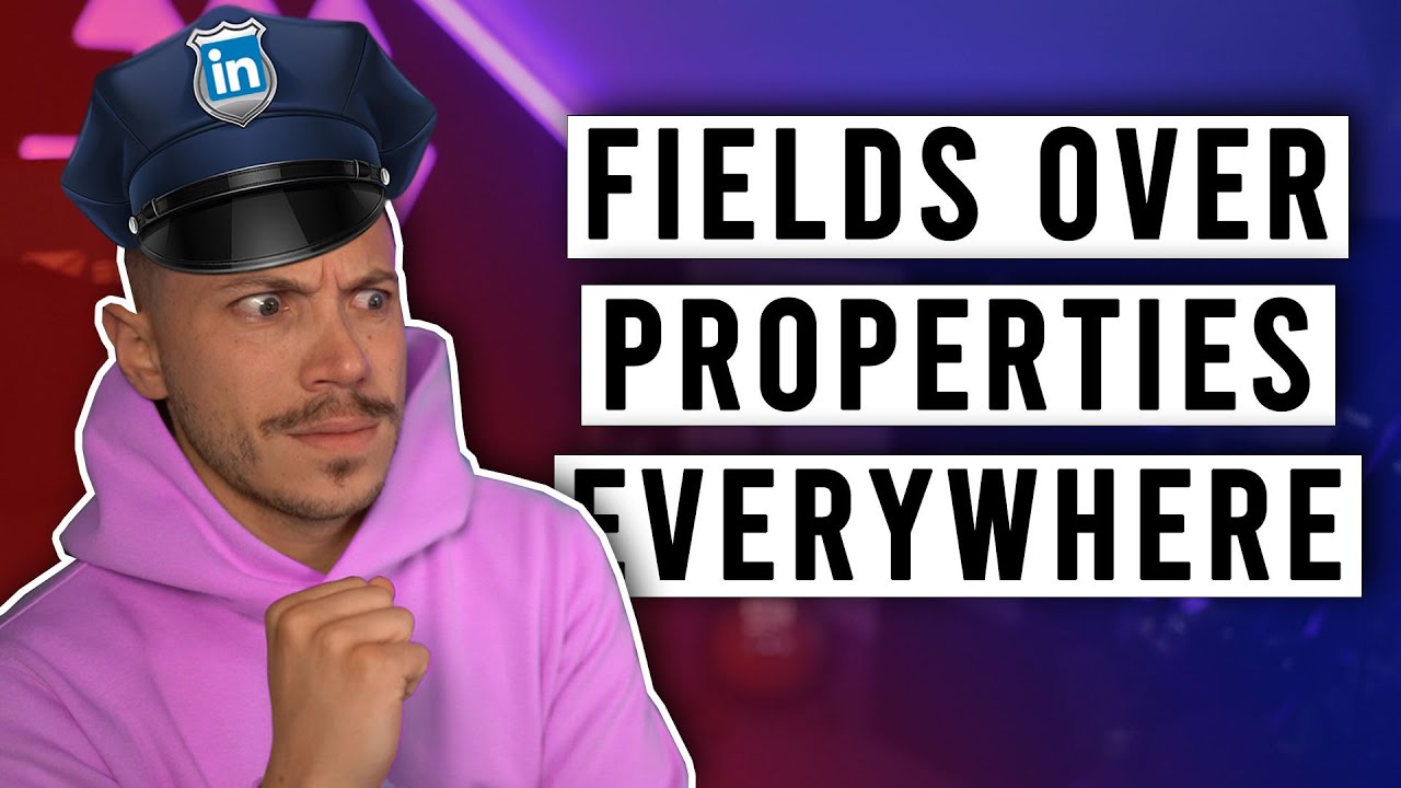 "Stop Using Properties in C#, Just Use Fields" | Code Cop #013