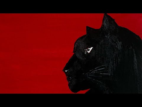 Grace in Crimson: The Black Panther"Fierce. Regal. Untamed|painting |art