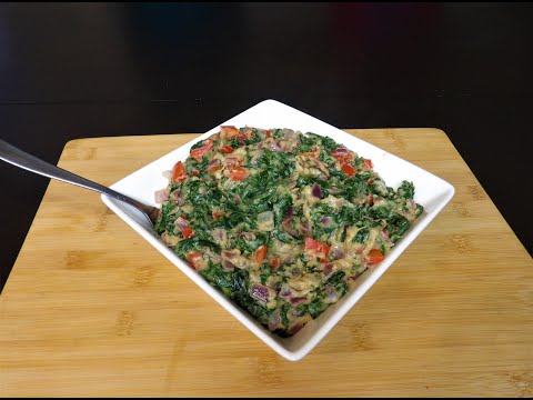 CREAMED KALE, ALKALINE SUBSTITUTE FOR CREAMED SPINACH