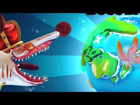 L SHARK MAKO vs COLOSSAL SQUID ! - Hungry Shark World