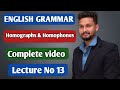 English Grammar | Homographs & Homophones & Rhyme Scheme | Lecture 13 | JR Tutorials |