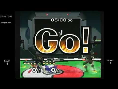 GSS 88 SSBM - Kalvar (Marth) vs. Jewfro (C. Falcon) - Melee WSF