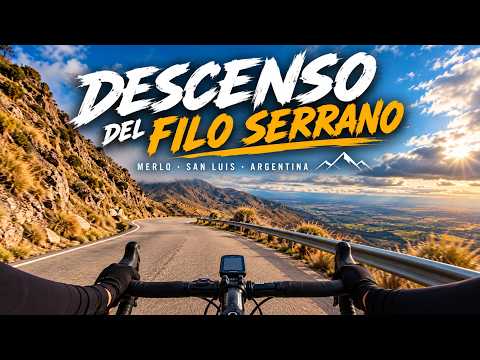 Descenso del Filo Serrano de Merlo, San Luis, Argentina.