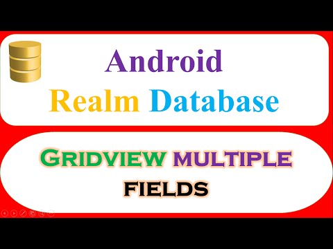 Android Realm Database Ep.05 : GridView Multiple Fields - Write,Read,AutoRefresh