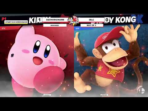 UMD Smash Fest 9/16 Winners Bracket - AGenericName (Young Link, Diddy Kong) Vs Irlc (Kirby)