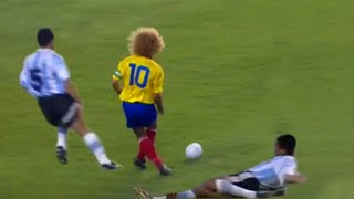 Valderrama ruins Riquelme's debut at the Bombonera! (1997) Argentina-Colombia