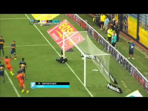 Gol de Blanco. Boca 1 - Olimpo 1. Fecha 1. Primera División 2015. FPT.