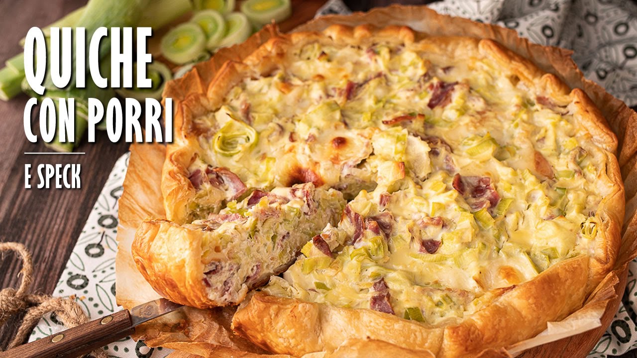 QUICHE DI PORRI E SPECK (FACILISSIMA!) fatta in casa | Marianna Pascarella