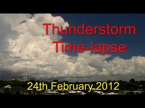 Time-Lapse video of storm front approaching Darwin, Australia