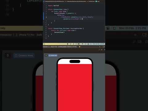 Geometry Reader in SwiftUI | Beginners Guide | Shorts