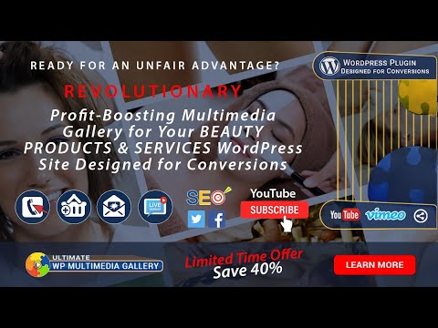 Unique WORDPRESS MULTIMEDIA GALLERY TO Boost BEAUTY SERVICES PROFITS like NOTHING ELSE can!