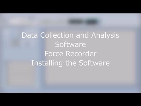 【Users Guide】Software Force Recorder - Installing the Software