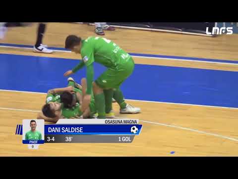 Gol Dani Saldise (3-4) Santiago Futsal - Osasuna Magna. J16, 1Div