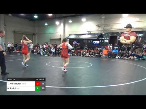 152 Lbs Rr Rnd 3 Taylor Whitehurst Tennessee Dual Vs Hannah Ricioli California Red