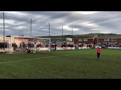 Me taking a penalty on Prestatyn town pitch