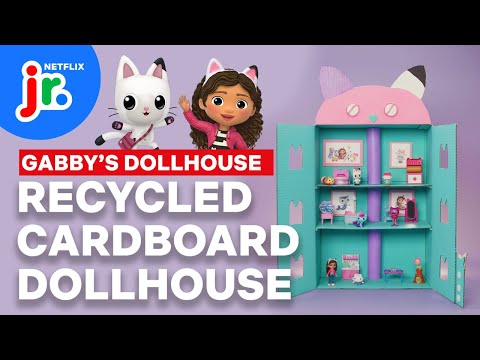 Craft Your Own Gabby's Dollhouse: Upcycling DIY for Kids Netflix Jr - YouTube