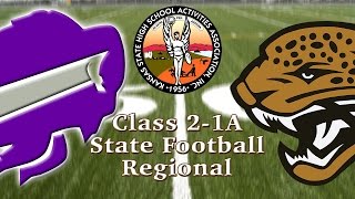 preview picture of video 'Meade Buffalos at LaCrosse Leopards - Class 2-1A - State Football Regional'