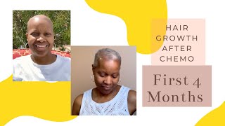 After Chemo Hair Growth - First Four Months