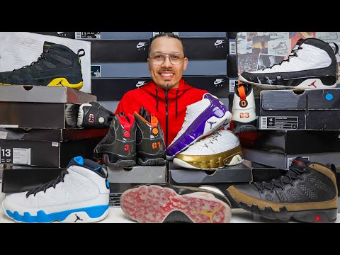 My ENTIRE Air Jordan 9 Sneaker Collection