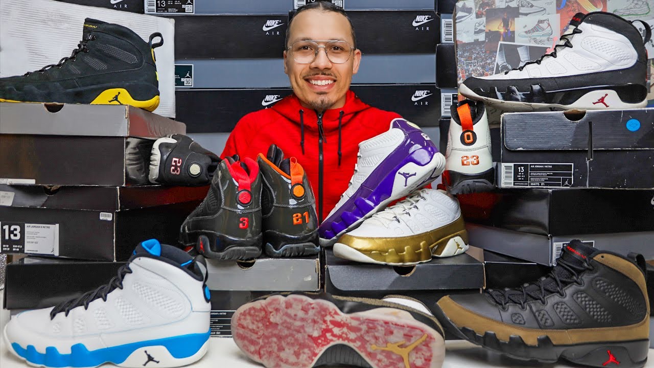 My ENTIRE Air Jordan 9 Sneaker Collection