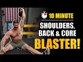 INTENSE Single Kettlebell Shoulders & Back Routine [Crushes Core Too!] | Chandler Marchman