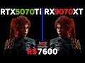 RX 9070 XT Vs RTX 5070 Ti Ryzen 5 7600 Tested In 15 Games