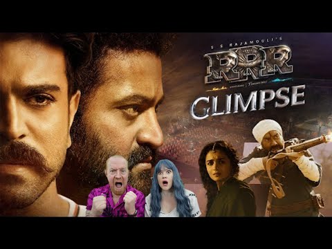 RRR Glimpse (NTR Jr, Ram Charan, Ajay Devgn, SS Rajamouli, 2022) - British Couple Reacts!