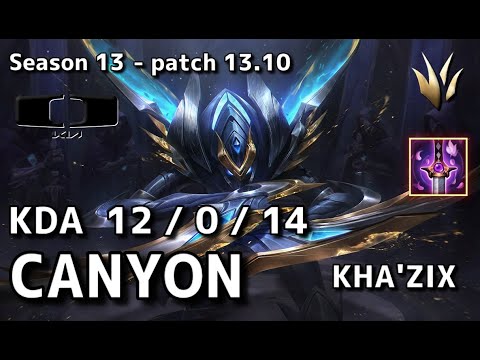 【KRサーバー/C1】DK Canyon カジックス(Kha'zix) VS HLE Clid リーシン(Leesin) JG - Patch13.10 KR Ranked【LoL】