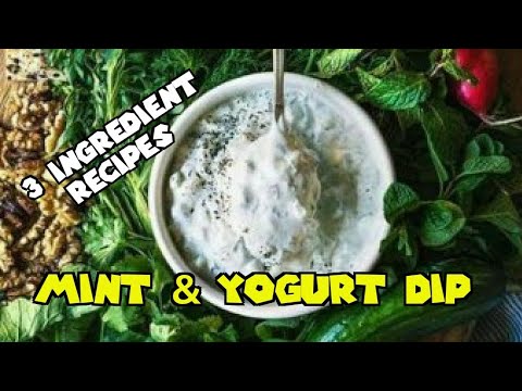 3-Ingredient Mint & Coriander Yoghurt Dip Recipe | 3 Ingredient Recipes