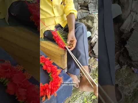 जास्वंदी कंठी🌺#dadar #flowers #youtubeshorts #ytshorts #bappa #ganpati2023 #viral #trendingshorts 🌺