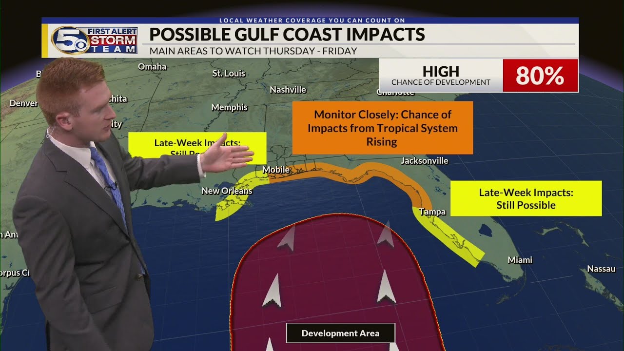 A Dry Start to the Week, Tropical System to Form in the Gulf: Sunday Evening Forecast 9/22/2024