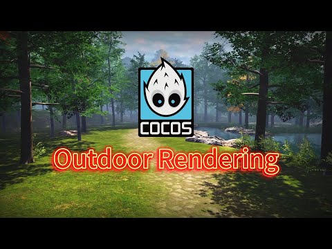 Outdoor 3D game scene rendering using Cocos Creator