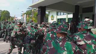 Download lagu Menggelegar, Penyambutan Panglima TNI di Batalyon 132 BS Salo mp3