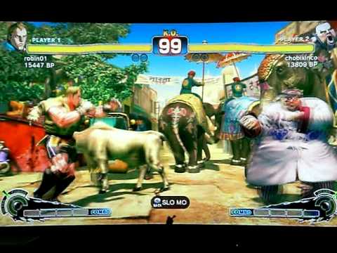 robin01 [Abel] vs chobixinco [Rufus] SUPER STREET FIGHTER 4 - Japanese Online Ranked Matches