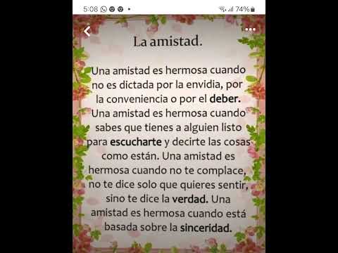 LA AMISTAD.....MUY BONITO MENSAJE.