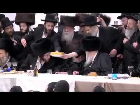 Belzer Rebbe Attending Sheva Brochos For A Grandson of the Gerer Rebbe - Sivan 5781