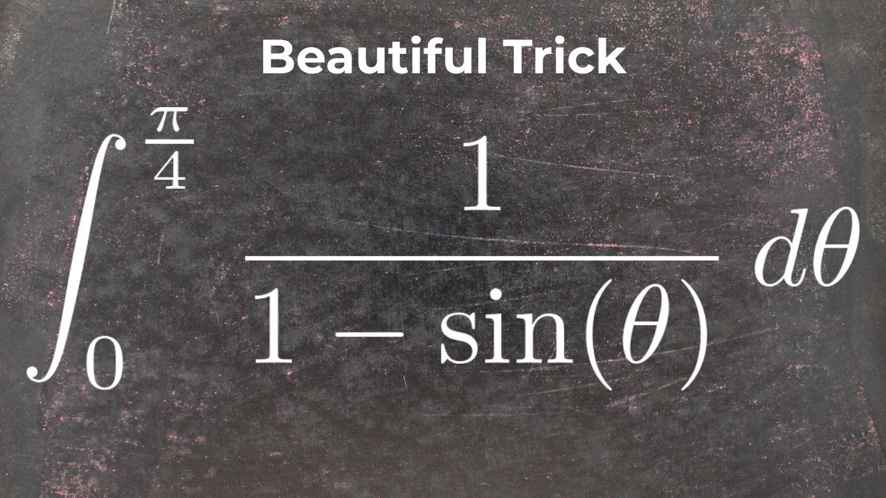 A Beautiful Trig Integral