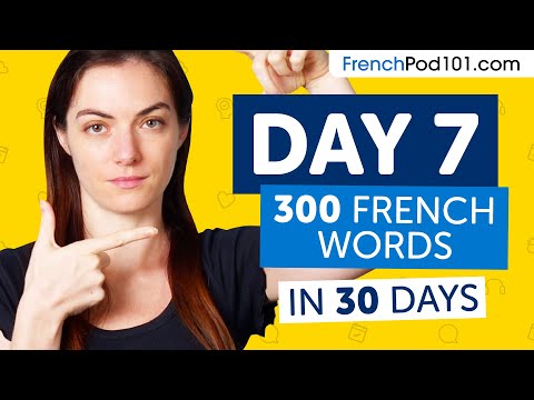 Day 1 10 300 Learn 300 French Words in 30 Days Challenge