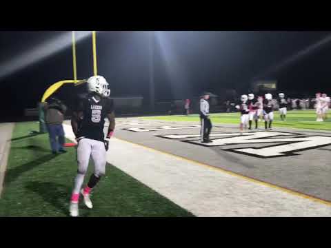 Penn State commit 2019 OLB Lance Dixon (West Bloomfield) with the 12-yard game winning TD