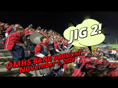 HE'S BACK!!!!!  Here's the 2024 VERSION of "JIG 2" by the Oak Mountain Band Drumline - Nov. 1, 2024