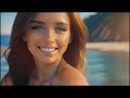 American Model Girl In Sea Beach No Copyright Video No Copyright Video