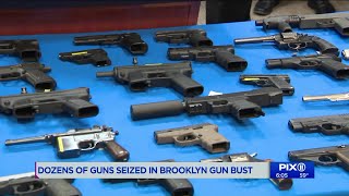 Dozens of guns siezed in Brooklyn trafficking ring bust