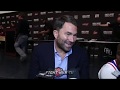 EDDIE HEARN "TANK DAVIS BIGGER FIGHT FOR TEVIN FARMER THEN LOMA"