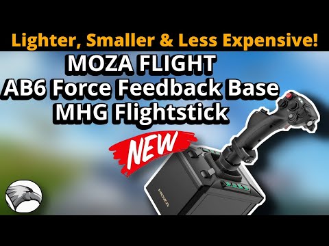 New AB6 Force Feedback Base & Stick Bundle | MOZA | Smaller, Lighter and less expensive!